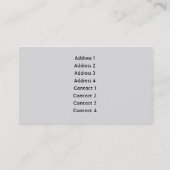 Grijze plaat - Zakelijk Visitekaartje (Achterkant)