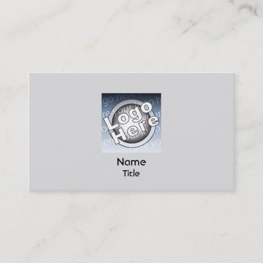 Grijze plaat - Zakelijk Visitekaartje (Voorkant)