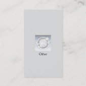 Grijze platte verticaal - Zakelijk Visitekaartje (Achterkant)