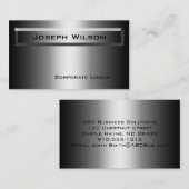 Grijze platte Visitekaartjes (Voorkant / Achterkant)