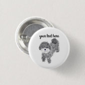 Grijze poel #1 Button (Voorkant /achterkant)
