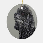 Grijze poel keramisch ornament (Links)