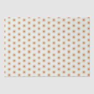Grijze polka stippen met gele midden pp3 tissuepapier