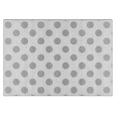Grijze polka-stippen op wit snijplank (Voorkant)