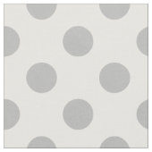 Grijze polka-stippen op wit stof (Close Up)