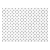 Grijze polka-stippen op wit tafelkleed (Voorkant (Horizontaal))