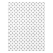 Grijze polka-stippen op wit tafelkleed (Voorkant)