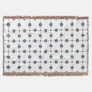 Grijze polka stippen, Stippenpatroon, Stippen, Ges Deken