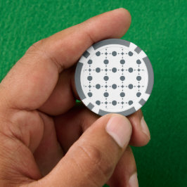 Grijze polka stippen, Stippenpatroon, Stippen, Ges Poker Chips