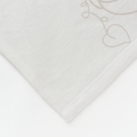 Grijze Pompoen Tropische Botanische Herfst Zomer Fleece Deken (Hoek)