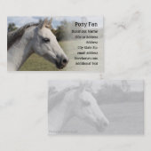 Grijze Pony - Foto Visitekaartje (Voorkant / Achterkant)