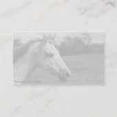 Grijze Pony - Foto Visitekaartje (Achterkant)