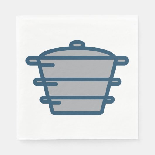 Grijze Pot Servetten (Voorkant)