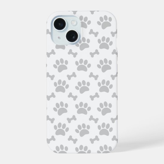Grijze poten en Botten iPhone 15 Case (Achterkant)