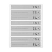 Grijze premie ultieme moderne monogram, vette vun (Vel)