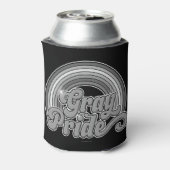 Grijze Pride (in ruste bejaarde) Blikjeskoeler (Blikje Achterkant)