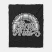 Grijze Pride (in ruste bejaarde) Fleece Deken (Voorkant)