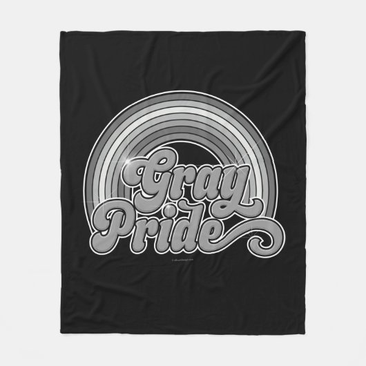 Grijze Pride (in ruste bejaarde) Fleece Deken (Voorkant)