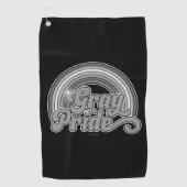 Grijze Pride (in ruste bejaarde) Golfhanddoek (Voorkant)