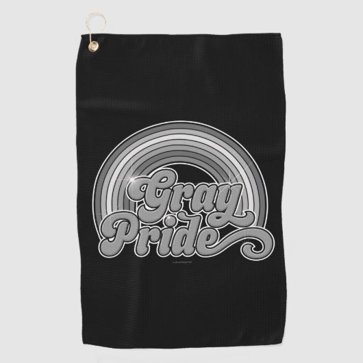 Grijze Pride (in ruste bejaarde) Golfhanddoek (Voorkant)