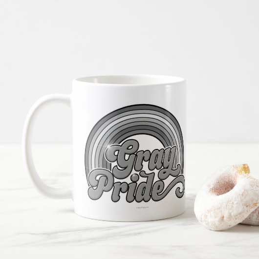 Grijze Pride (in ruste bejaarde) Koffiemok (Met donut)