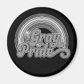 Grijze Pride (in ruste bejaarde) Magneet (Voorkant)