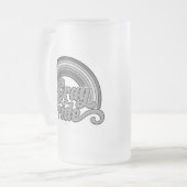 Grijze Pride (in ruste bejaarde) Matglas Bierpul (Voorkant links)