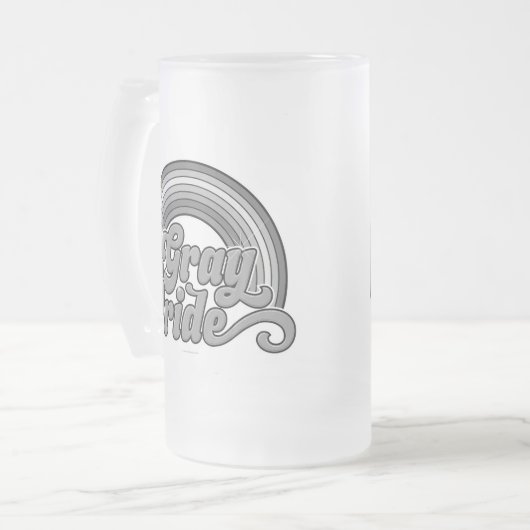 Grijze Pride (in ruste bejaarde) Matglas Bierpul (Voorkant links)