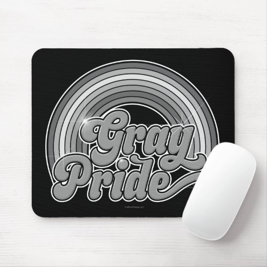 Grijze Pride (in ruste bejaarde) Muismat (Met muis)