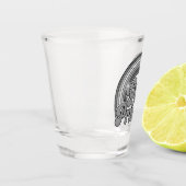 Grijze Pride (in ruste bejaarde) Shot Glas (Links)