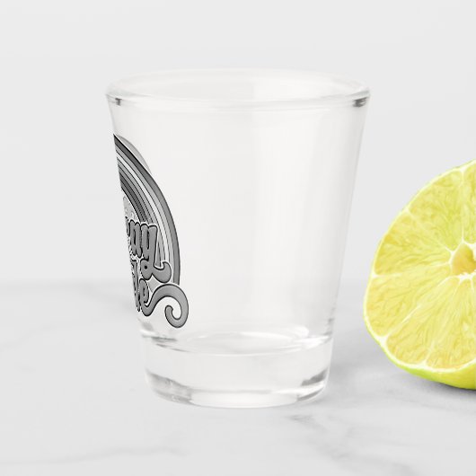 Grijze Pride (in ruste bejaarde) Shot Glas (Rechts)