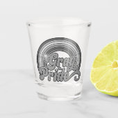 Grijze Pride (in ruste bejaarde) Shot Glas (Voorkant)