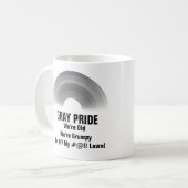 Grijze Pride Koffiemok (Voorkant links)