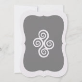 Grijze prins Kroonspiraaltjes Birthday Kaart (Achterkant)