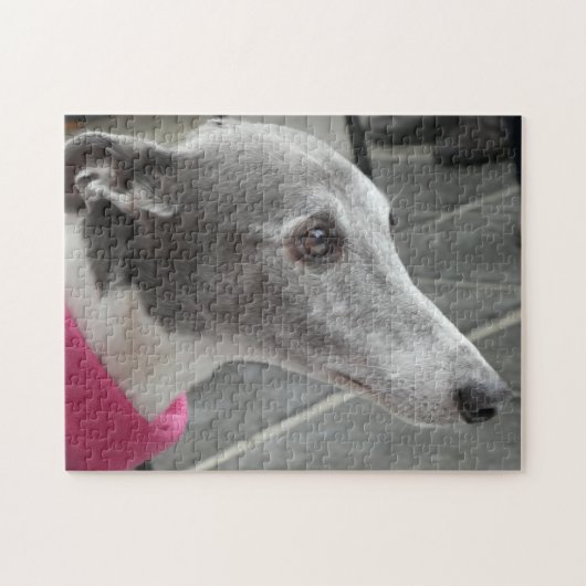 Grijze puzzel legpuzzel (Horizontaal)