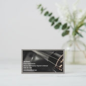 Grijze QR-code Zwarte Vioolvioliste Visitekaartje (Staand voorkant)