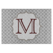 Grijze Quarterfoil Latti glazen snijplank (Voorkant)