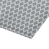 Grijze Quatrefoil Glass Cutting Board Snijplank (Hoek)