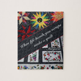 Grijze Quilt Spreuk Maak Een Quilt Citaat Legpuzzel