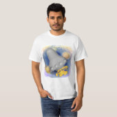 Grijze raket T-shirt (Voorkant volledig)
