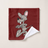 Grijze rat bad handdoek (Wasdoekje)