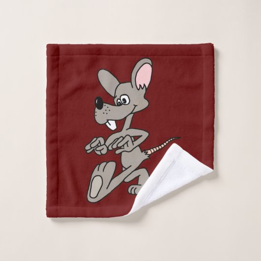 Grijze rat bad handdoek (Wasdoekje)