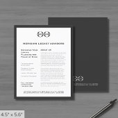 Grijze reclamebrochure met Logo Flyer