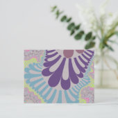 Grijze regenbooglijn briefkaart (Staand voorkant)