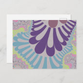 Grijze regenbooglijn briefkaart (Voorkant / Achterkant)