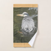 Grijze Reiger Bad Handdoek Set (Handdoek)
