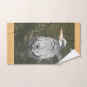 Grijze Reiger Bad Handdoek Set (Handdoek)
