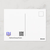 Grijze Reiger Gelukkige Verjaardag Ansichtkaart Briefkaart (Achterkant)