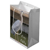 Grijze Reiger Medium Cadeauzakje (Voorkant Gekanteld)