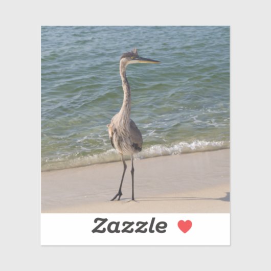 Grijze Reiger Sticker (Vel)